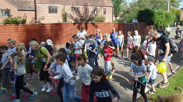 Setting of on the Baker family charity run