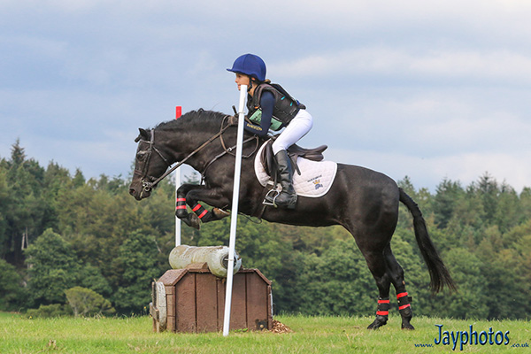 Emily on her way to individual and team victory at the Blundells ODE