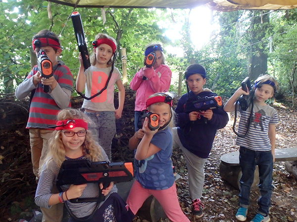 Laser-Tag fun in the weeods