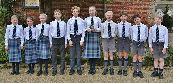 10 children competing at the National Biathlon in Solihul with Anya 6th place