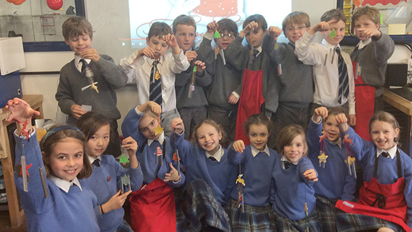 Year 3 with their Santa detecting chimes
