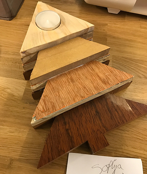 Year 6 Christmas tealight holder