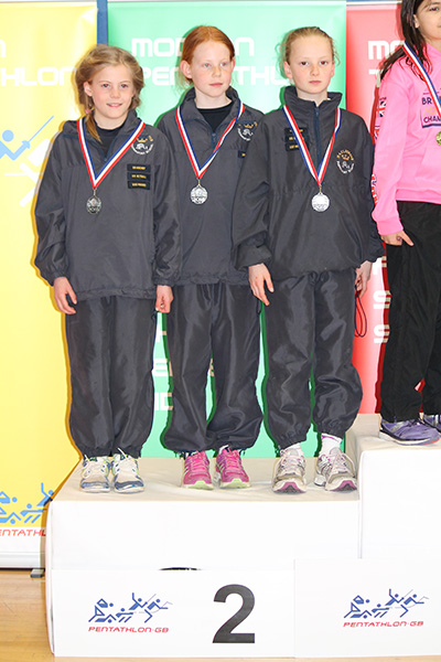 U10 girls take 2nd place at the National Schools Biathlon Finals at Crystal Palace
