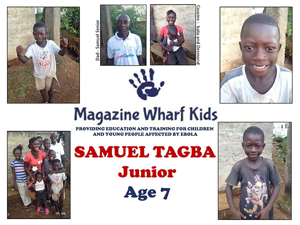 New Harambee sponsorship for Samuel Junior, an ebola survivor