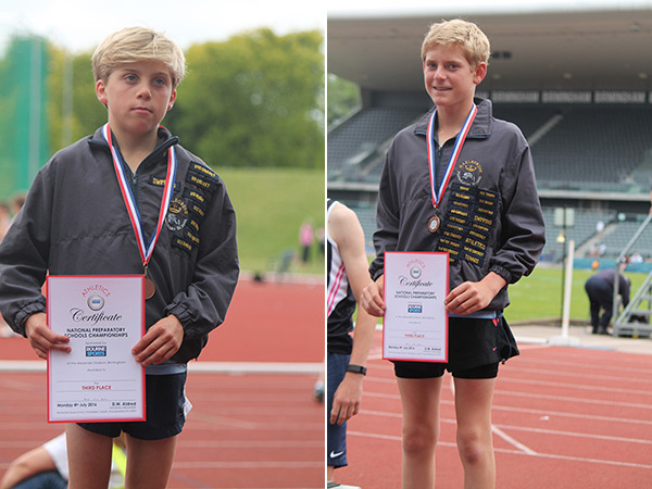 Jake and Sam with their bronze medals