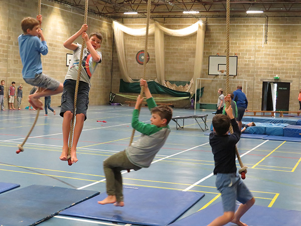 Gymboree fun in the sports hall