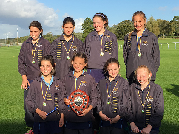 U13 girls - winners of the King's Bruton and All Hallows Hockey Tournaments