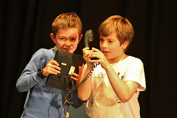 Performing at the Speech and Drama Showcase Evening