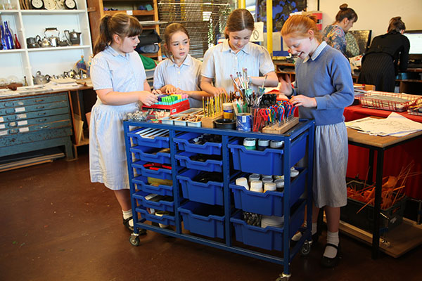 Art materials trolley