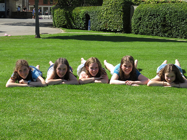 Relaxing with friends